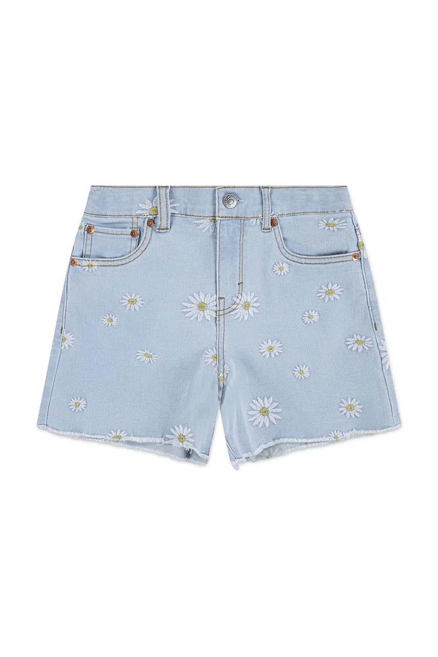 Detské rifľové krátke nohavice Levi's DAISY DENIM A LINE SHORT