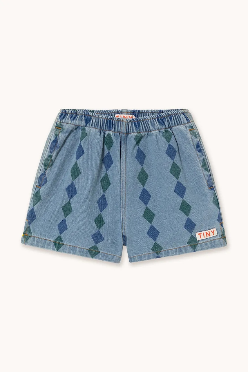 Tinycottons pantaloni scurți din denim pentru copii DIAMONDS SHORTS