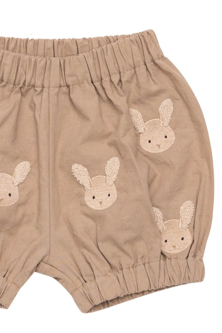 Detské bavlnené šortky Donsje Carson Bloomers Fluffy Bunnies