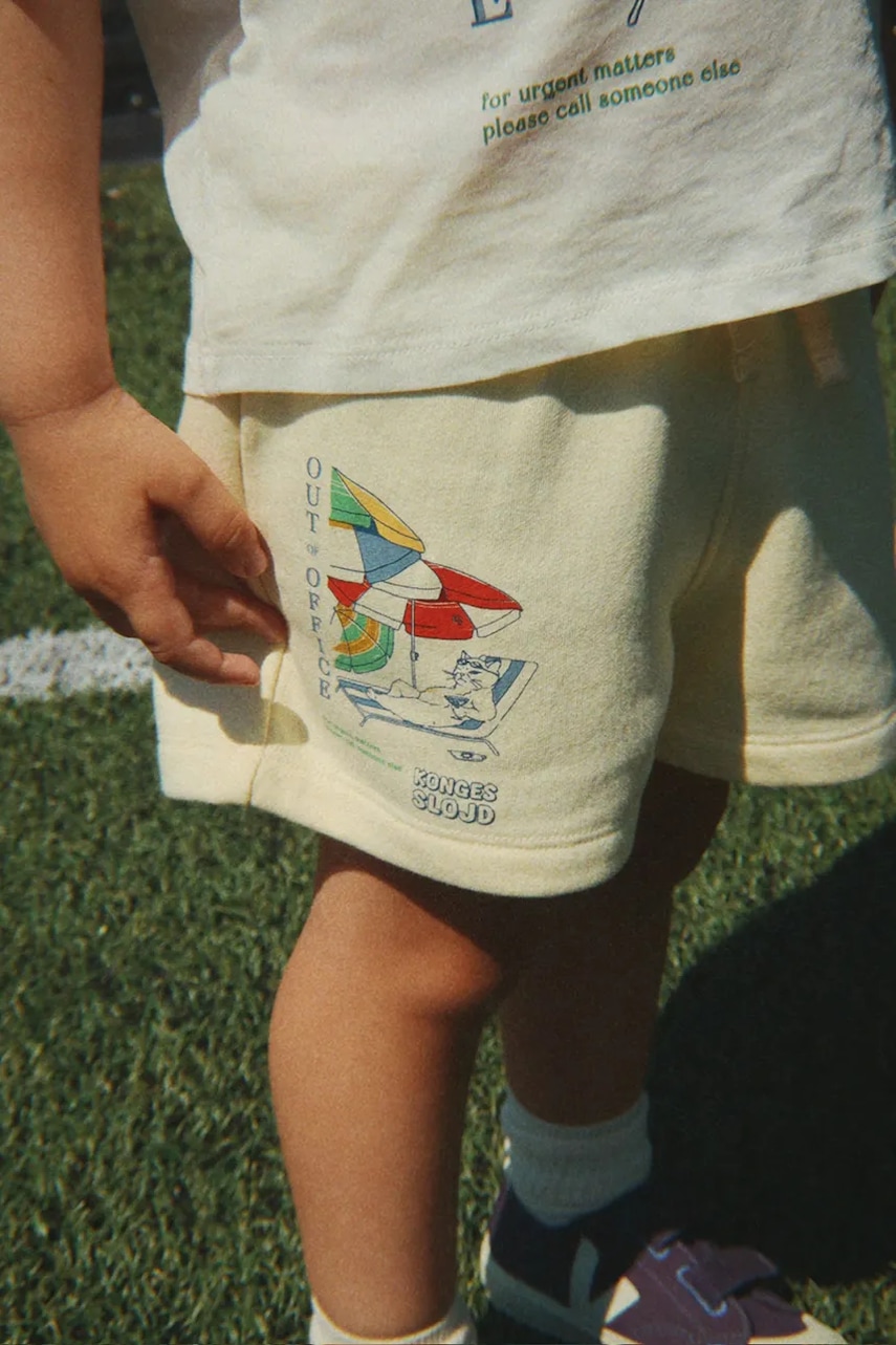 Levně Konges Sløjd teplákové šortky dětské s bavlnou LOU SWEAT SHORTS OCS