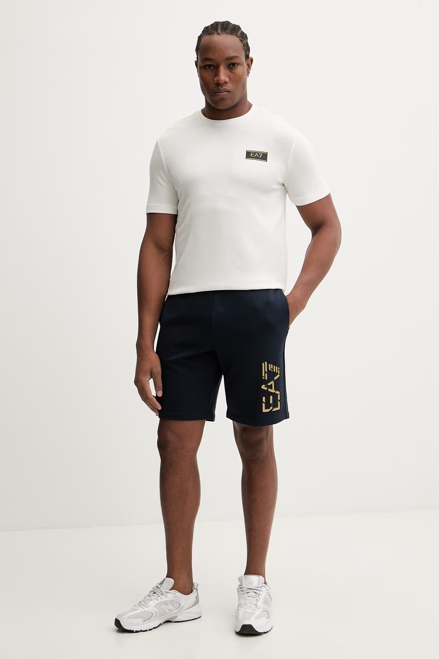 Bavlněné šortky EA7 Emporio Armani