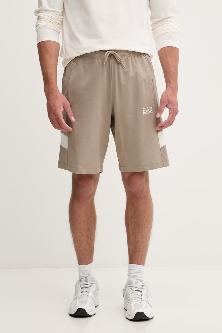 EA7 Emporio Armani pantaloni scurți pentru bărbați din bumbac