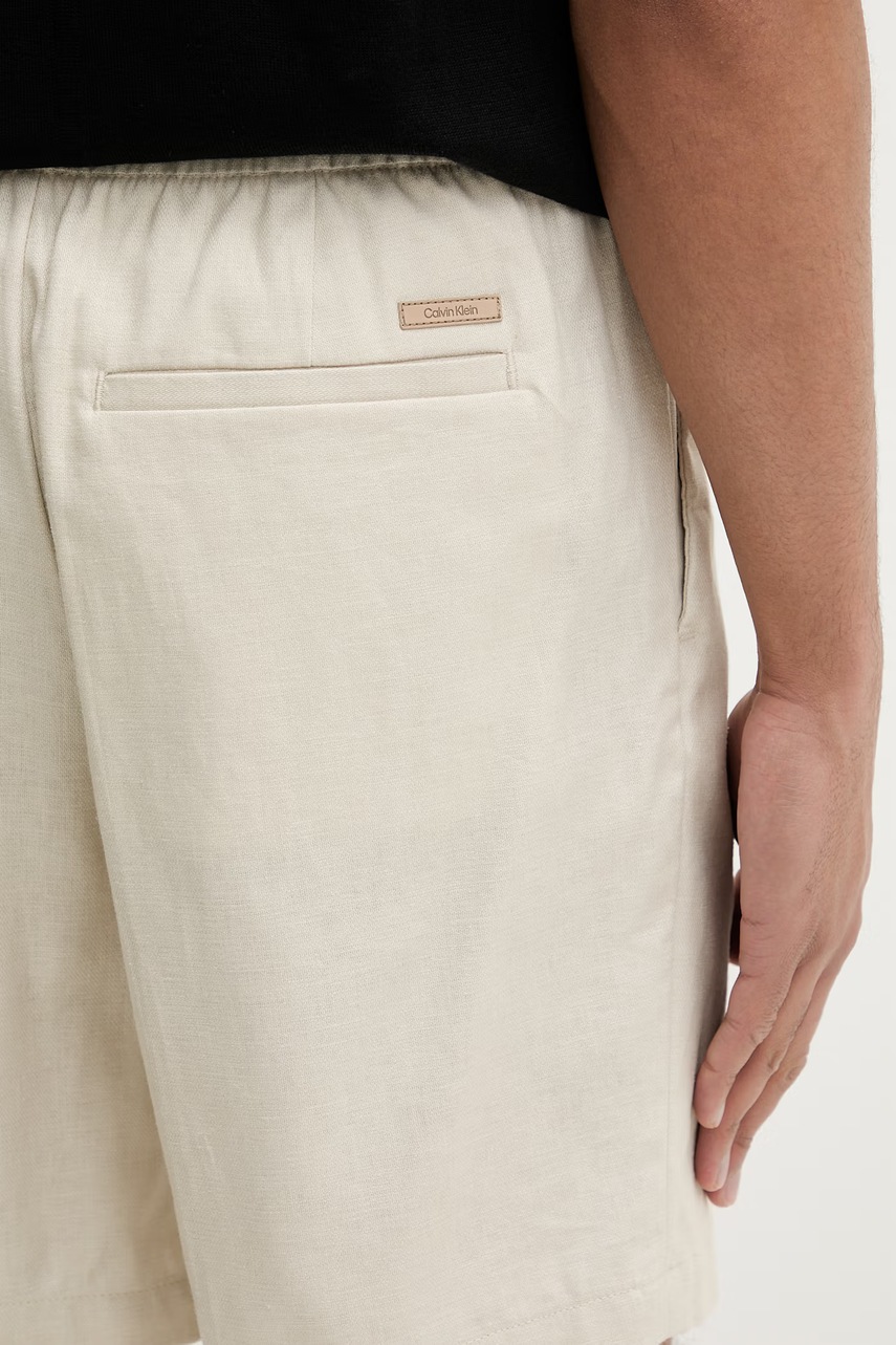 Calvin Klein šortky pánske s ľanom