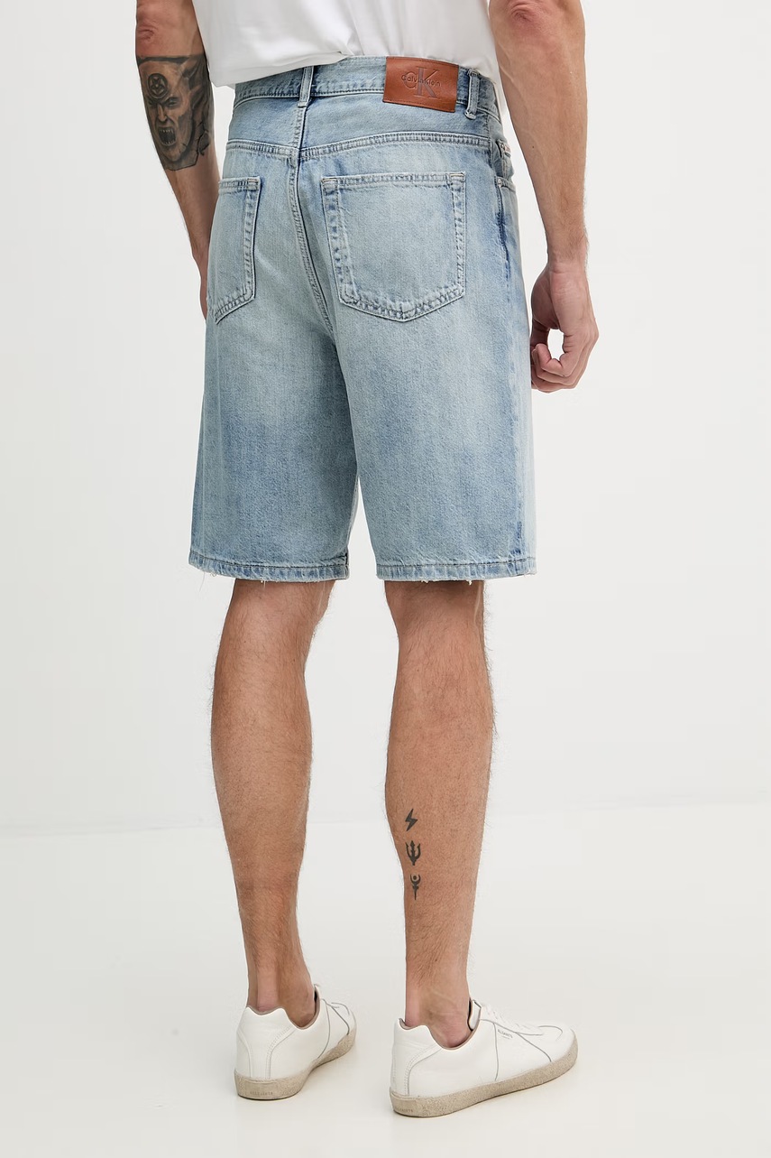 Calvin Klein Jeans šortky pánske s prímesou ľanu