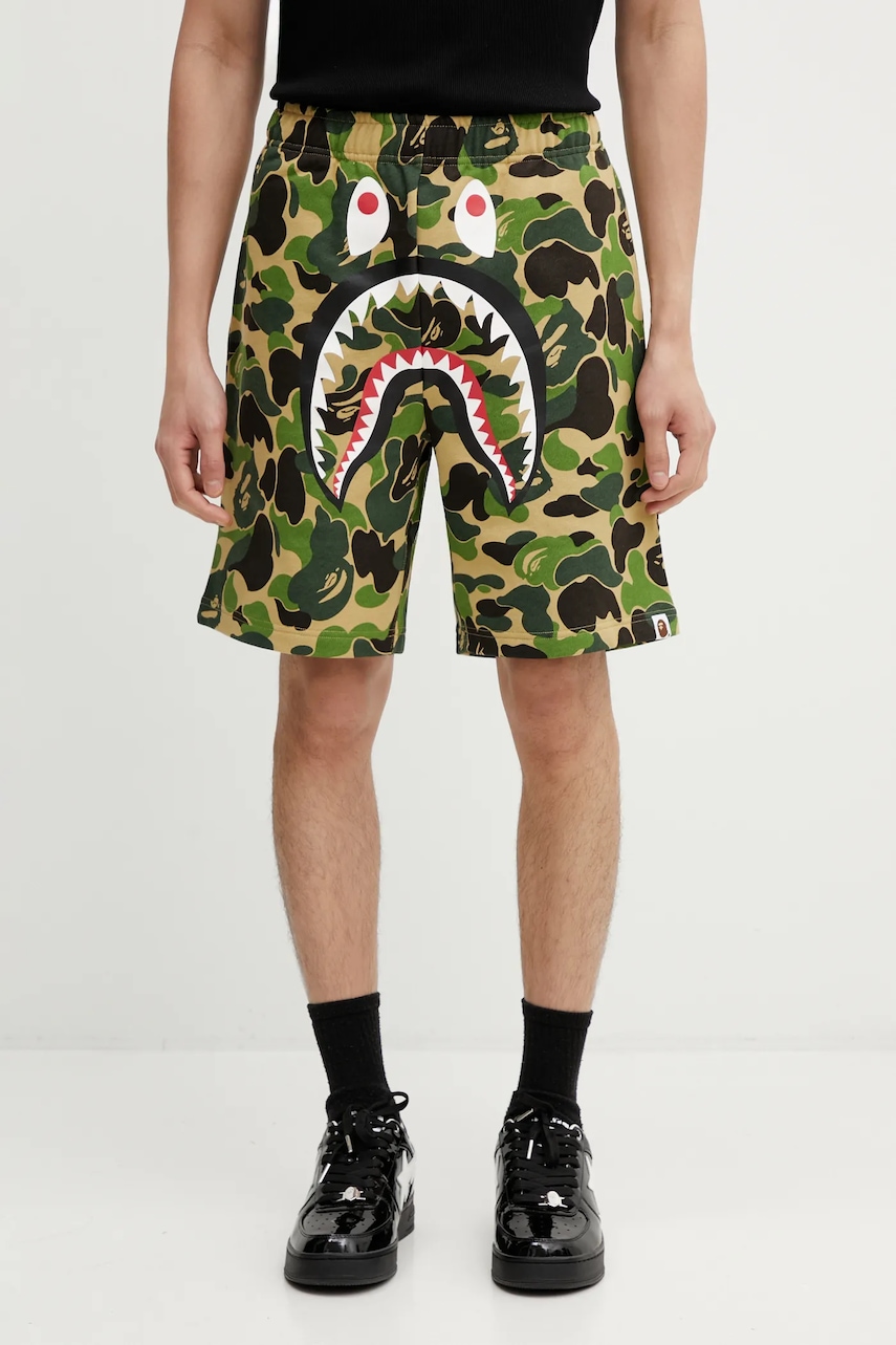 A Bathing Ape szorty bawełniane ABC Camo Shark