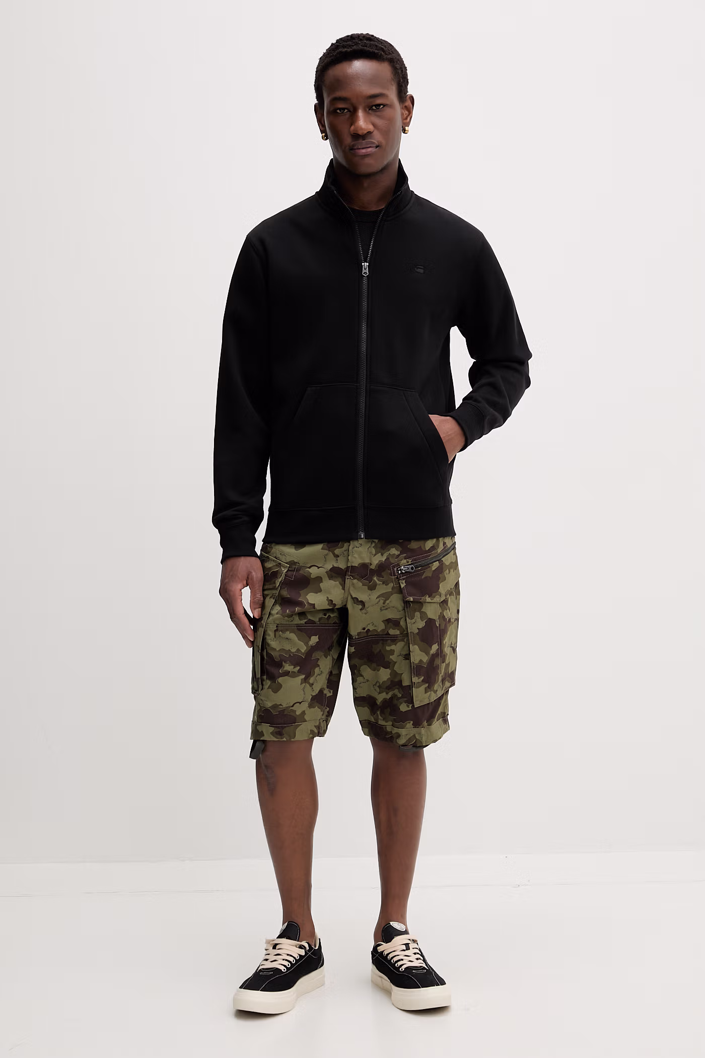 G-Star šortky cargo pánske bavlnené Rovic zip relaxed 1\2