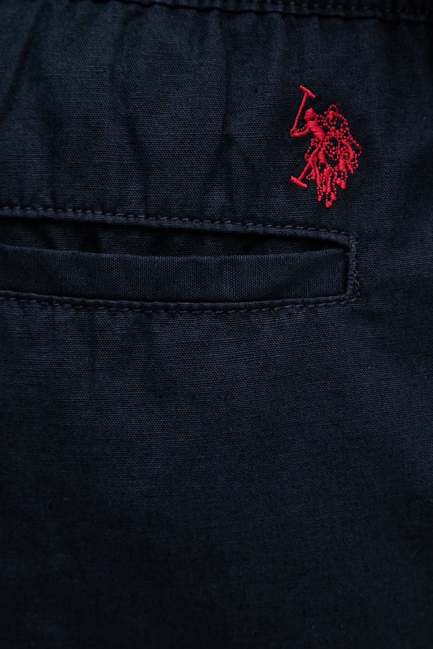 Šortky s přídavkem lnu U.S. Polo Assn. LINEN DECK (obrázek 5)