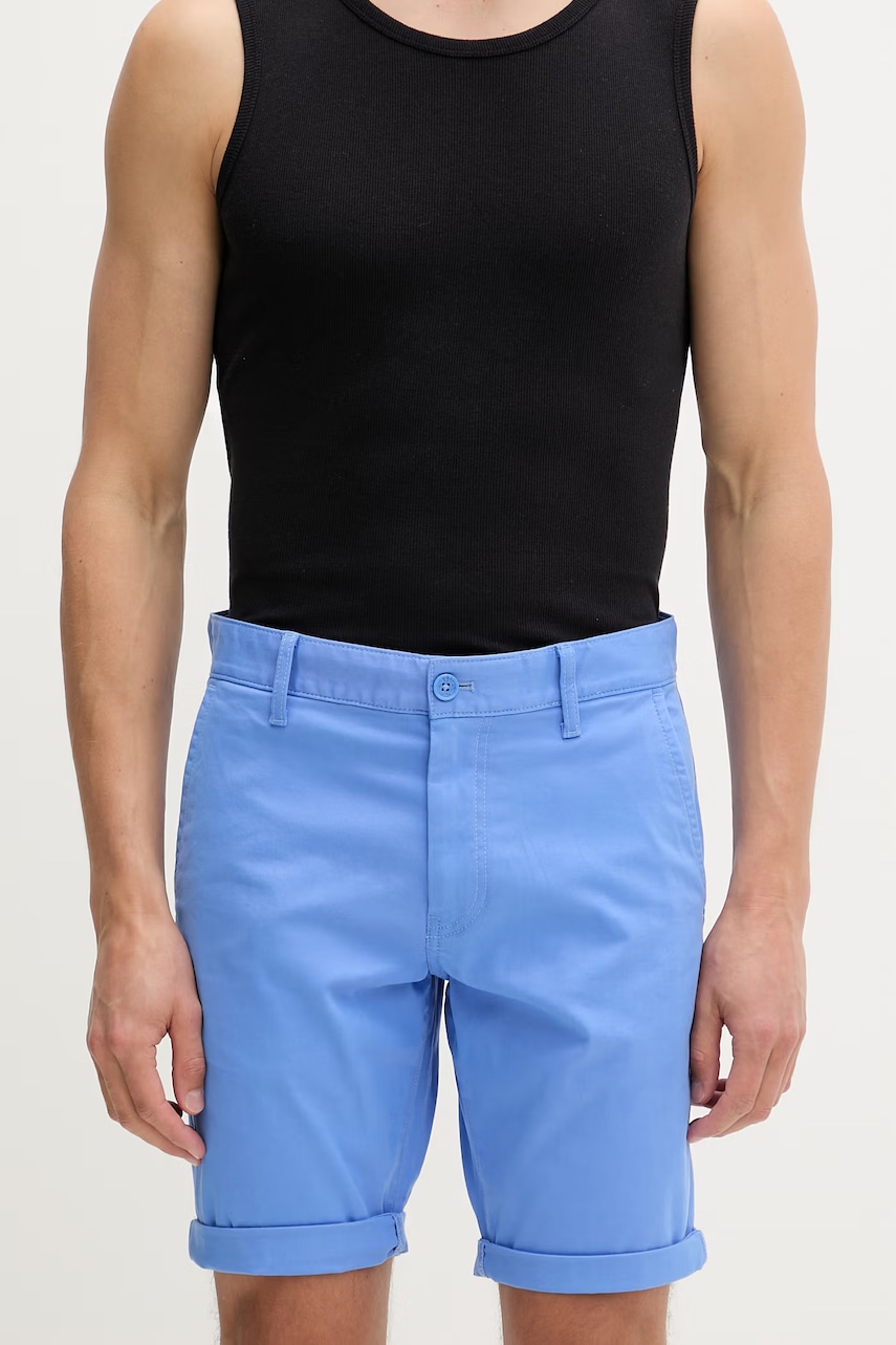 Tommy Jeans Σορτς chino Ανδρικά βαμβάκι με ελαστάν