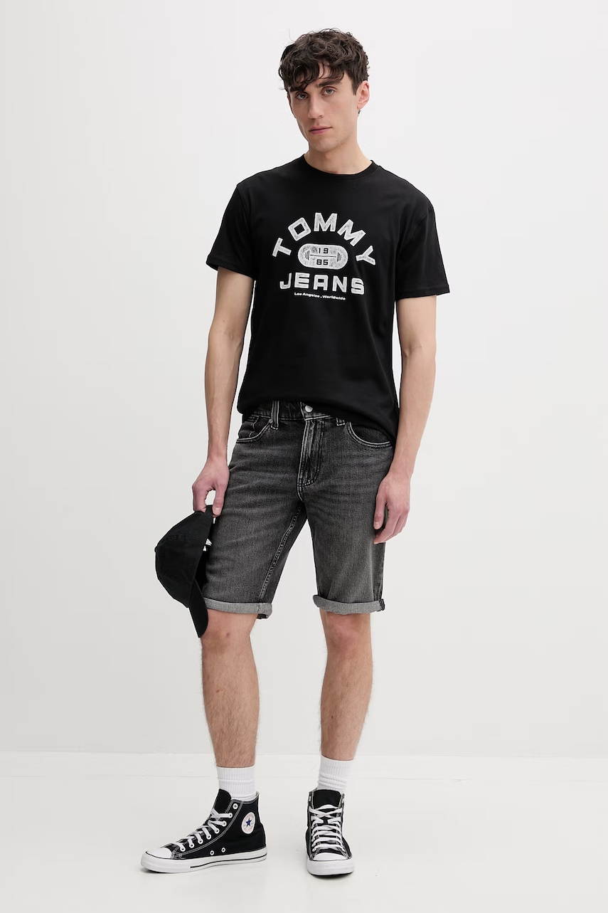 Tommy Jeans šortky pánske s bavlnou
