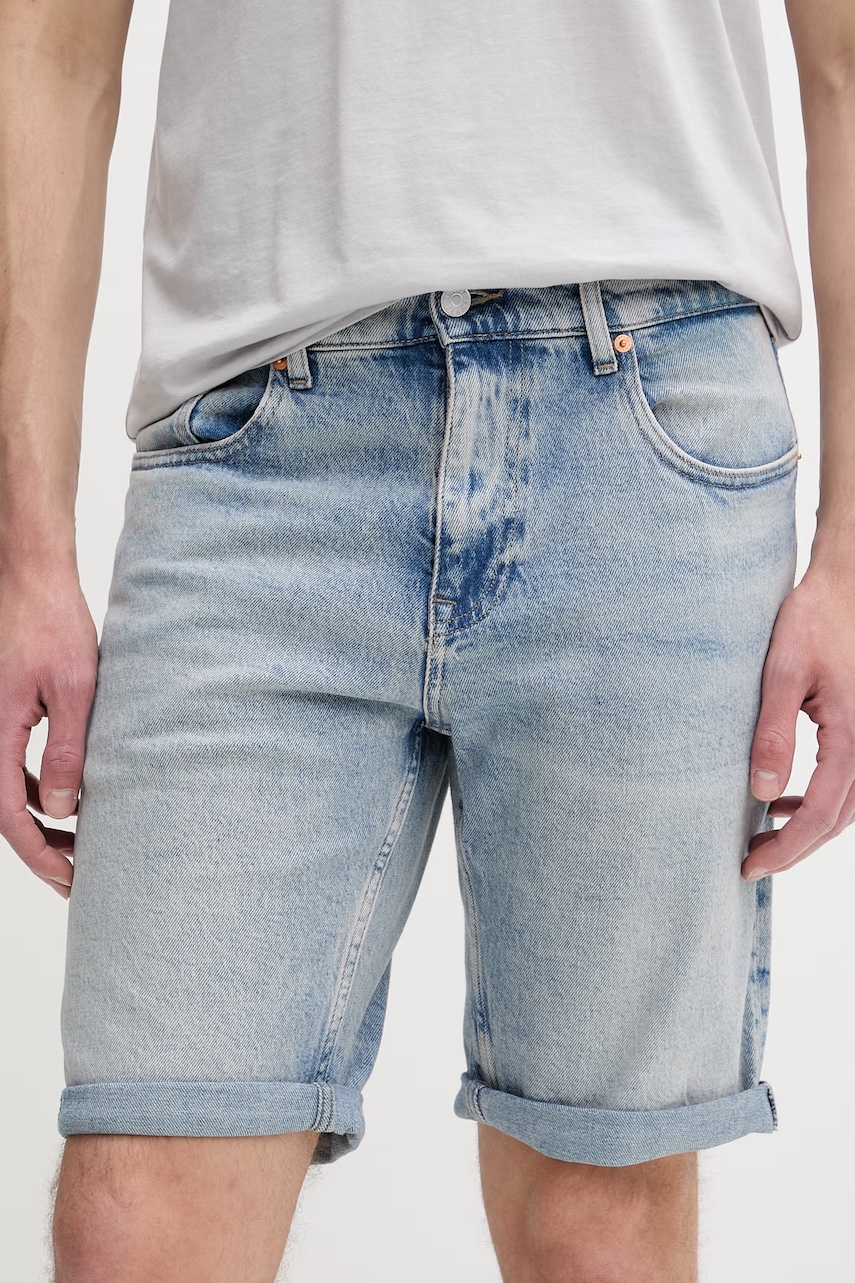 Tommy Jeans σορτς ανδρικά ντένιμ