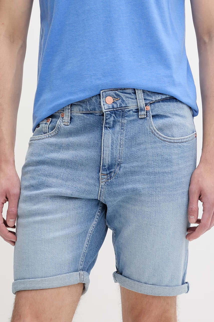 Tommy Jeans σορτς Ανδρικά ντένιμ