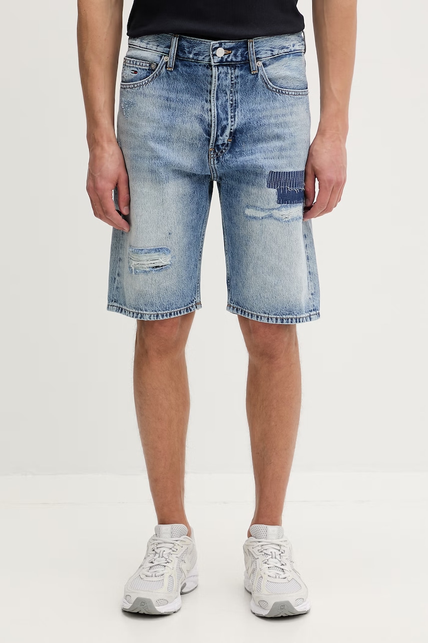 Tommy Jeans pantaloni scurți pentru bărbați, din denim