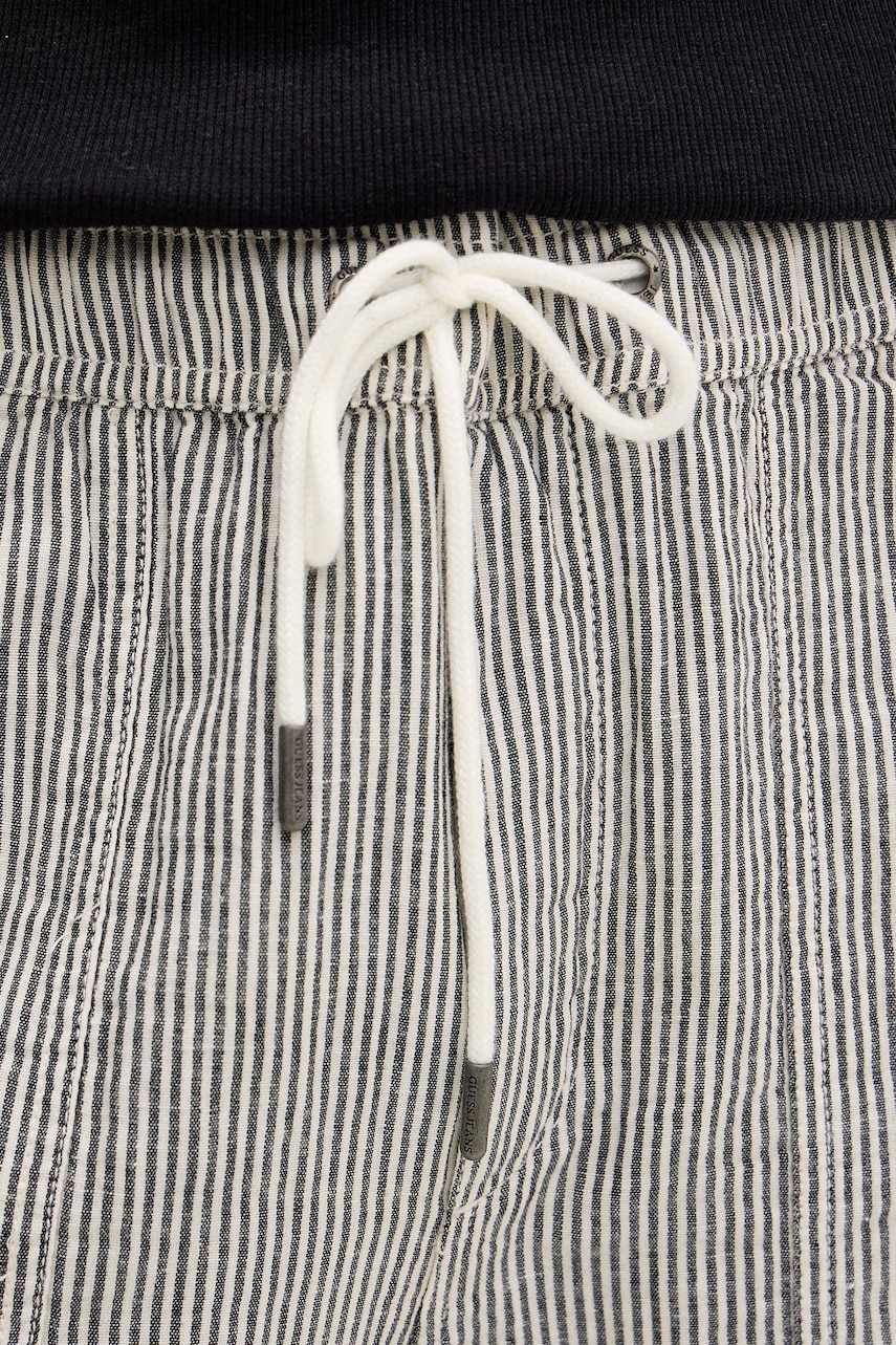 Guess Jeans šortky pánske s prímesou ľanu