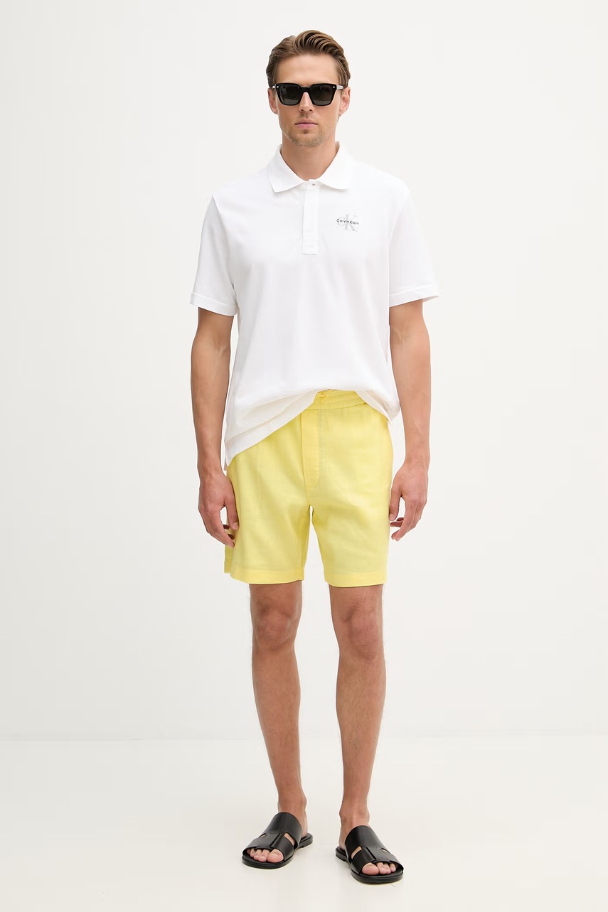 Tommy Hilfiger šortky pánske s ľanom