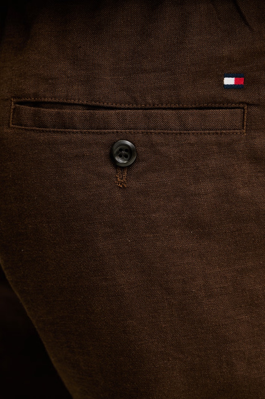 Tommy Hilfiger šortky pánske s ľanom