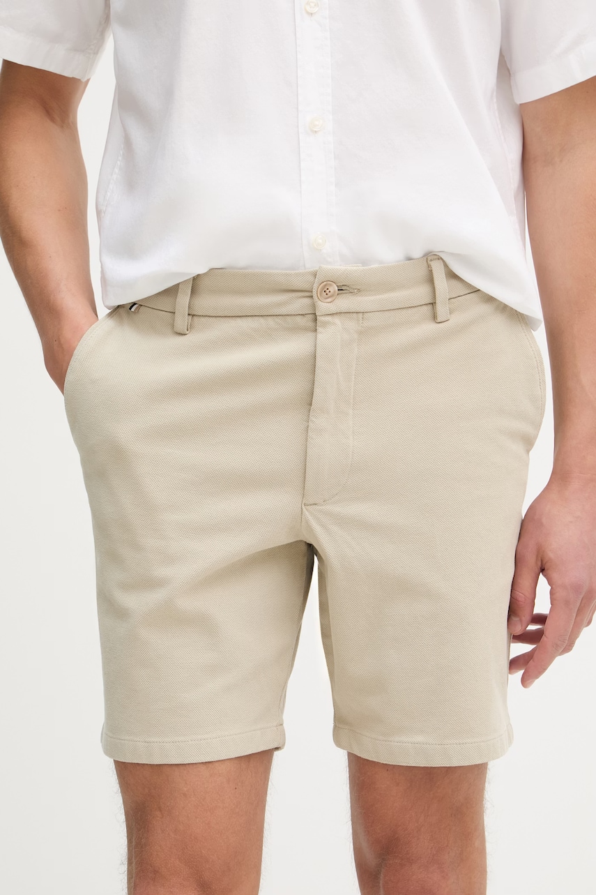 BOSS pantaloni scurți pentru bărbați, din bumbac cu elastan Kane1