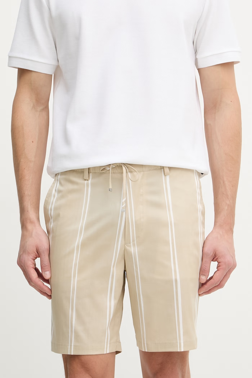 BOSS pantaloni scurți pentru bărbați, din bumbac cu elastan Kane1