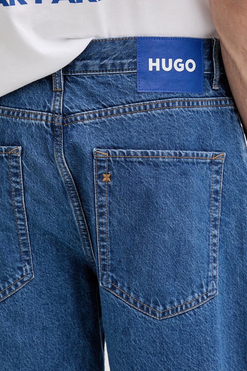 Džínové šortky Hugo Blue Skate shorts (obrázek 4)