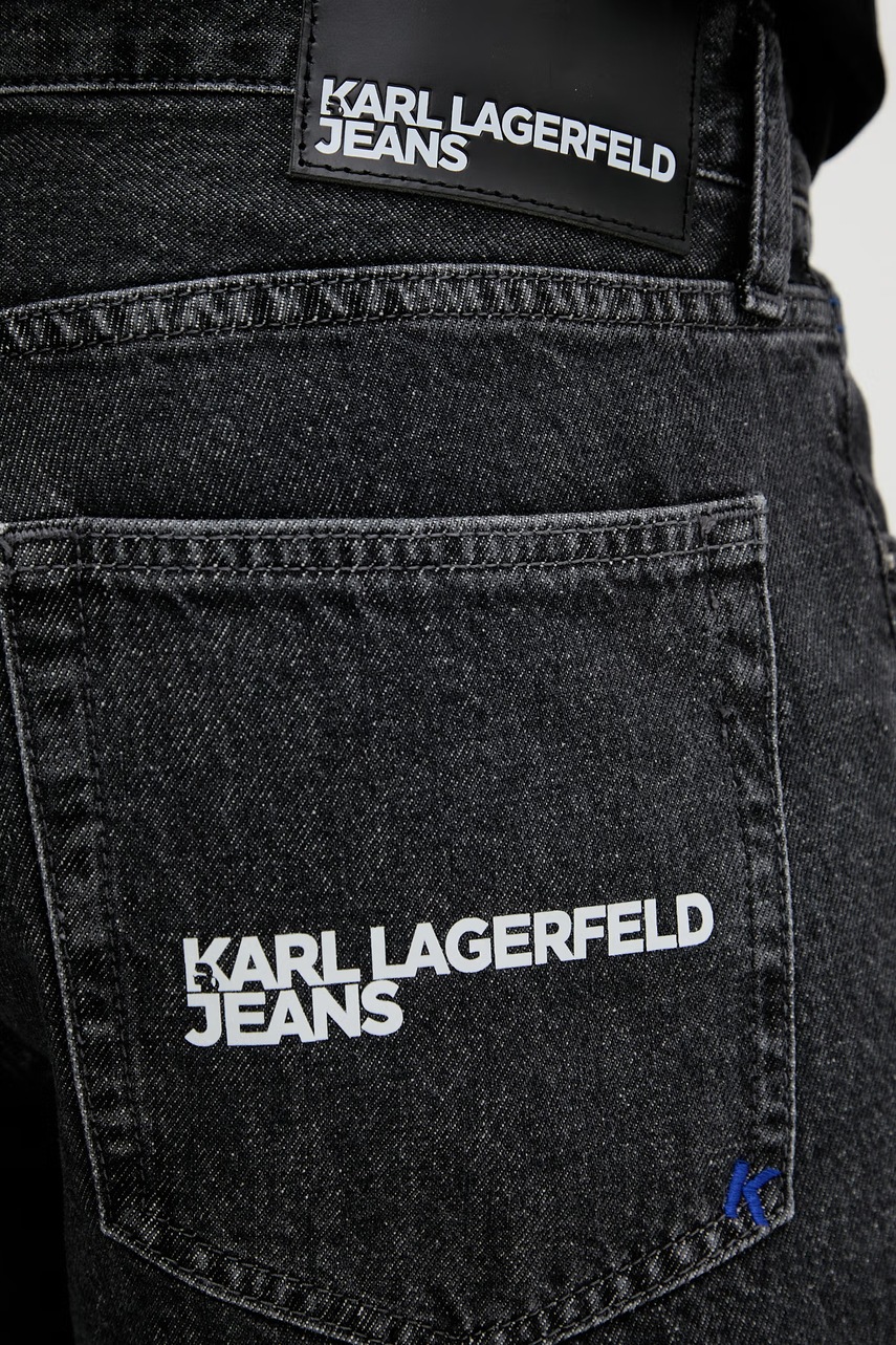 Karl Lagerfeld Jeans šortky pánské džínové (obrázek 4)