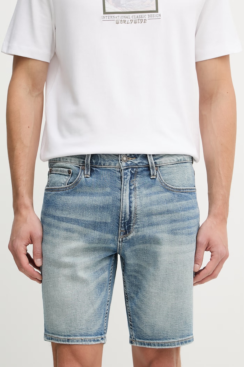 Guess pantaloni scurți pentru bărbați, din denim WYATT