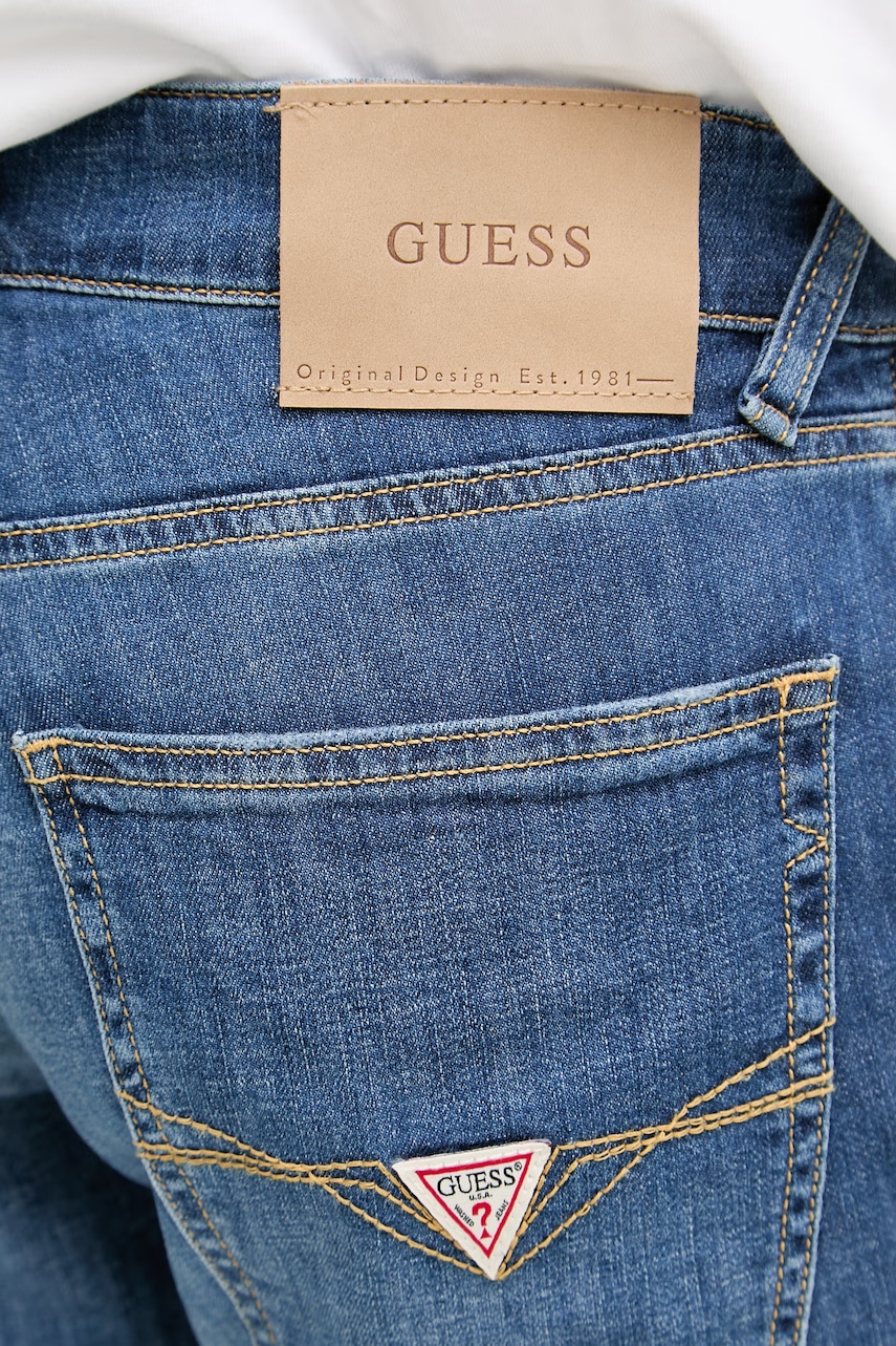 Guess šortky pánske s prímesou ľanu SONNY