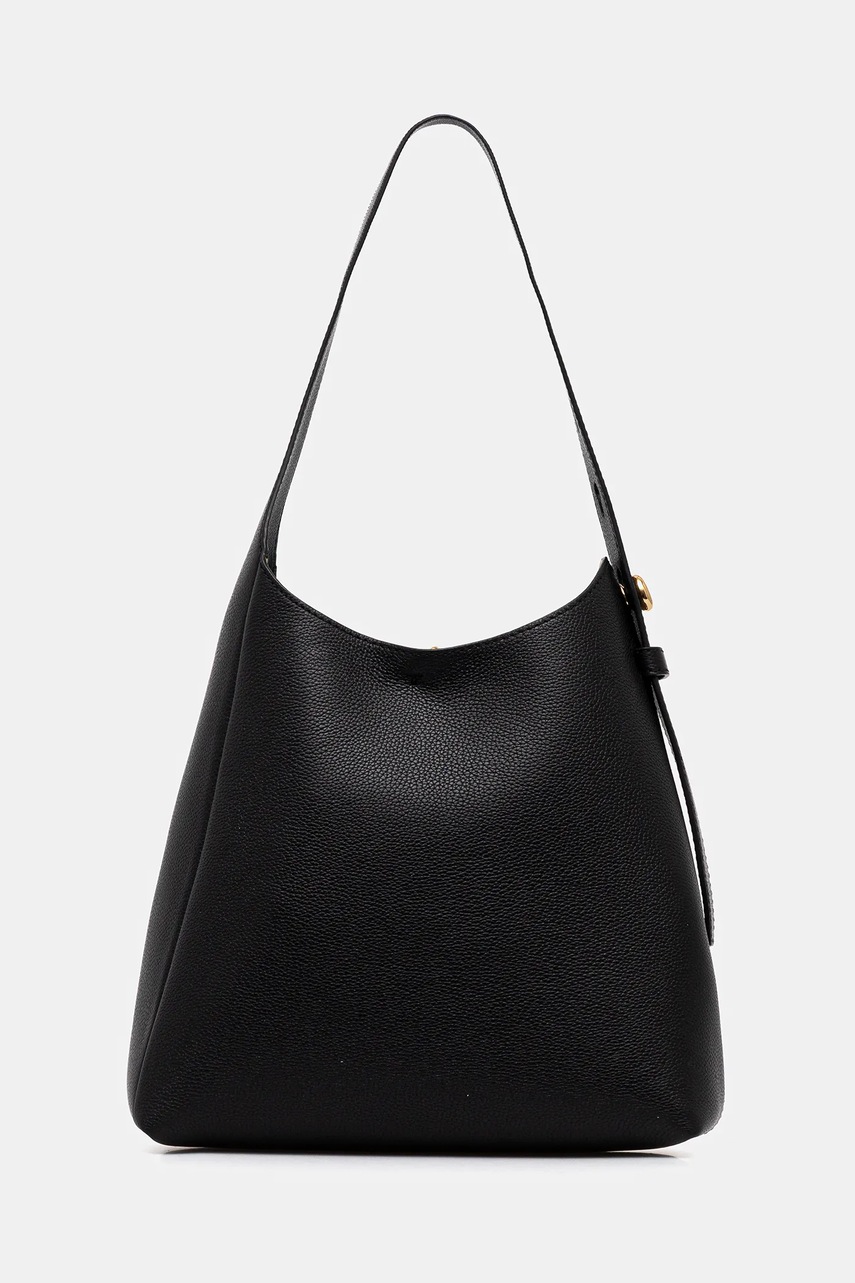 Tory Burch poșetă de piele Romy Small culoarea negru, 175172-001