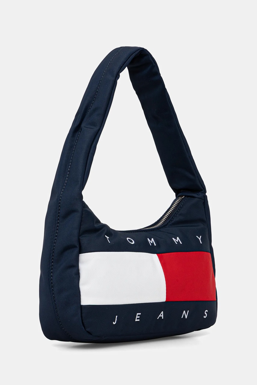 Τσάντα Tommy Jeans χρώμα: ναυτικό μπλε, AW0AW18074 φωτογραφία