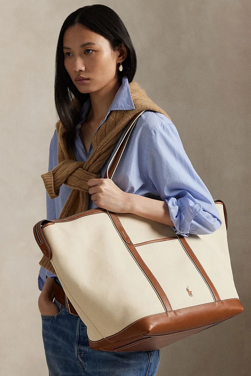 Bavlněná kabelka Polo Ralph Lauren (obrázek 6)