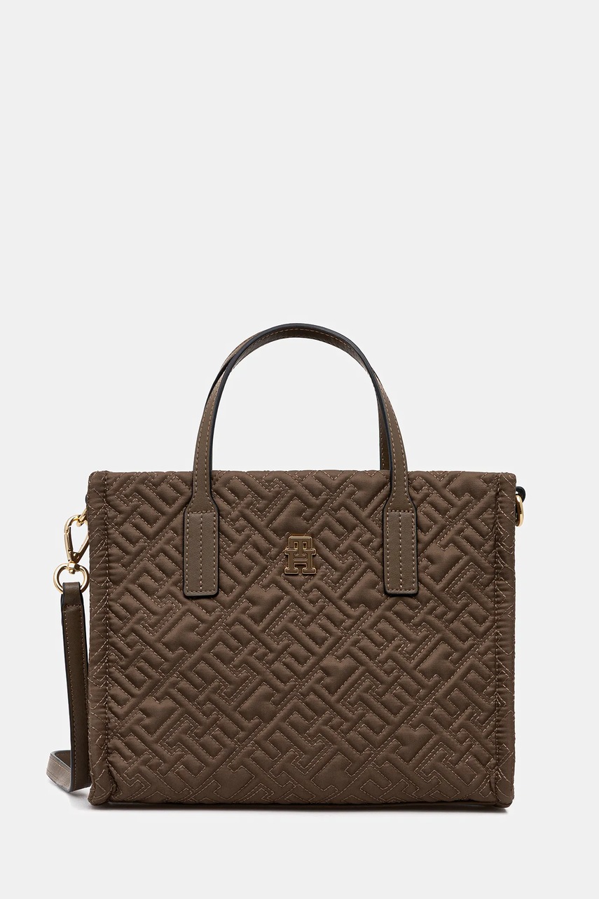 Levně Kabelka Tommy Hilfiger béžová barva, AW0AW18162