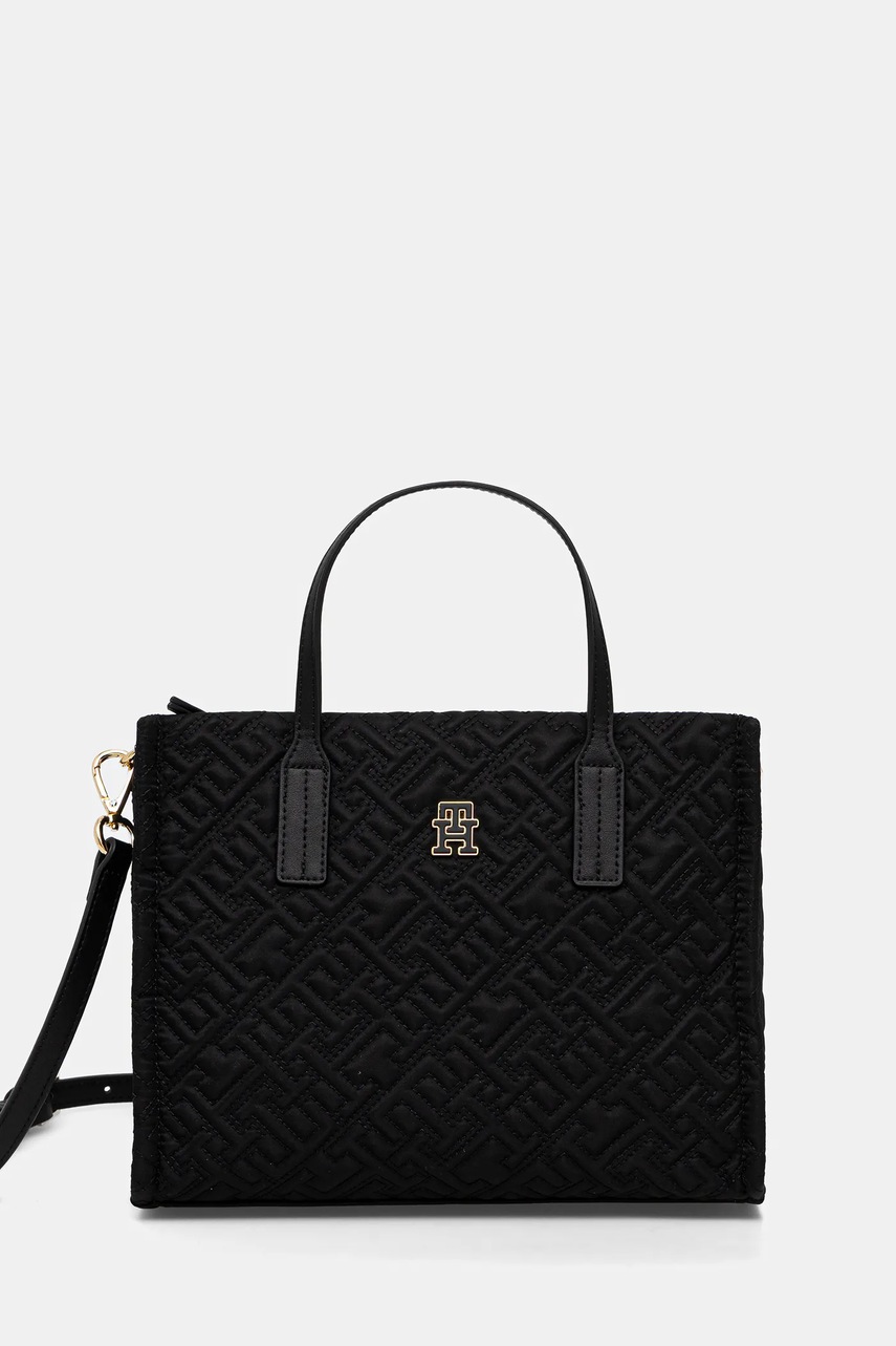 Levně Kabelka Tommy Hilfiger černá barva, AW0AW18162
