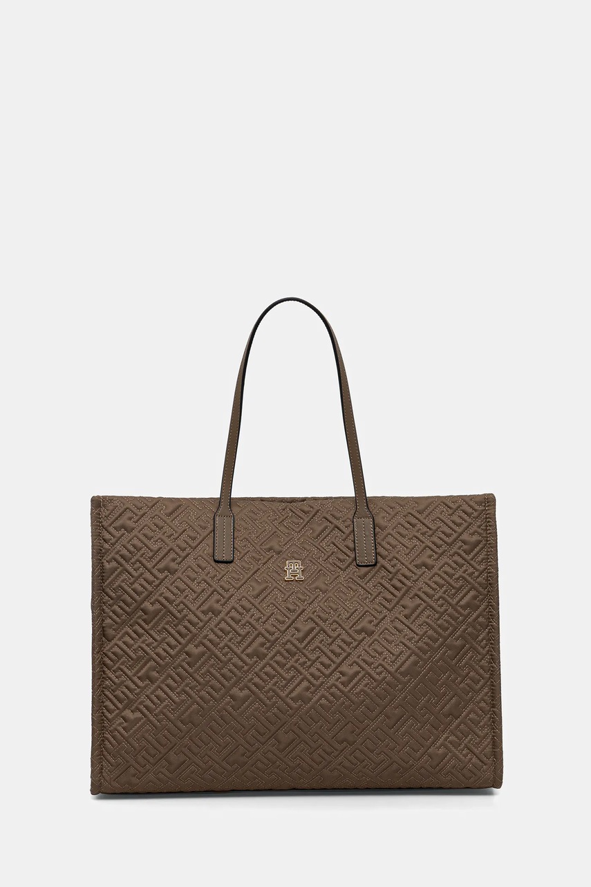 Levně Kabelka Tommy Hilfiger béžová barva, AW0AW18163