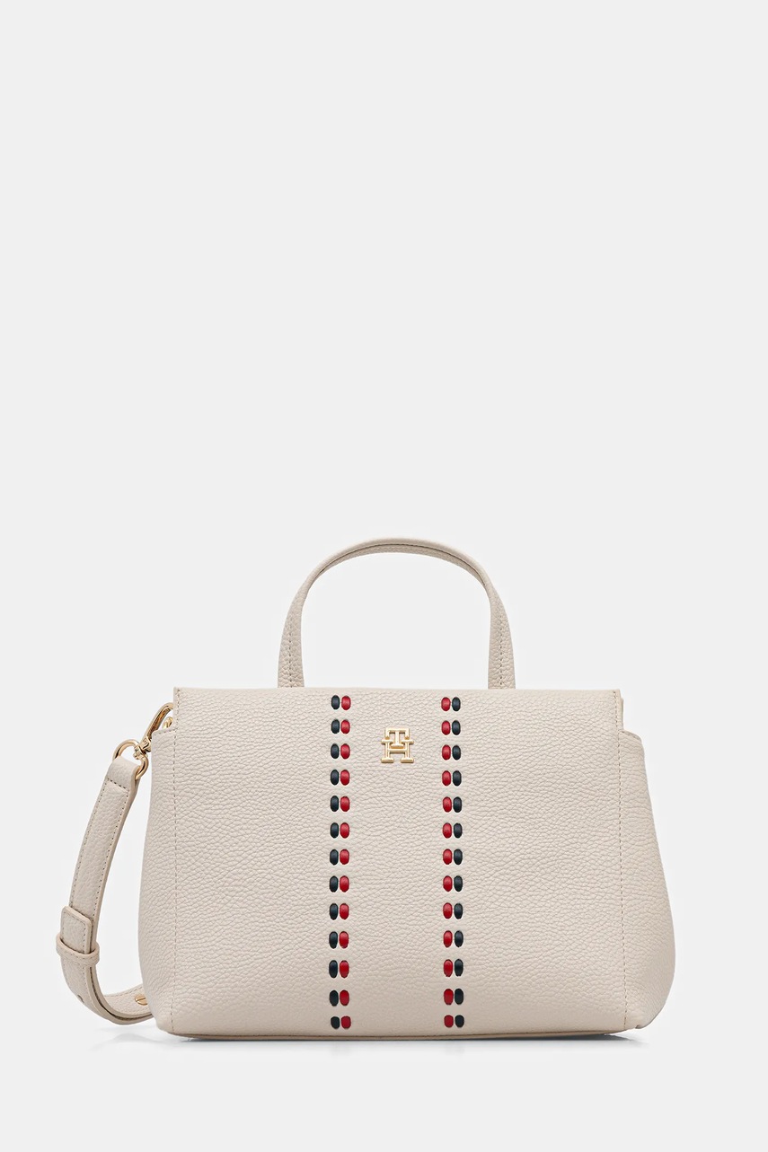 Levně Kabelka Tommy Hilfiger béžová barva, AW0AW18154