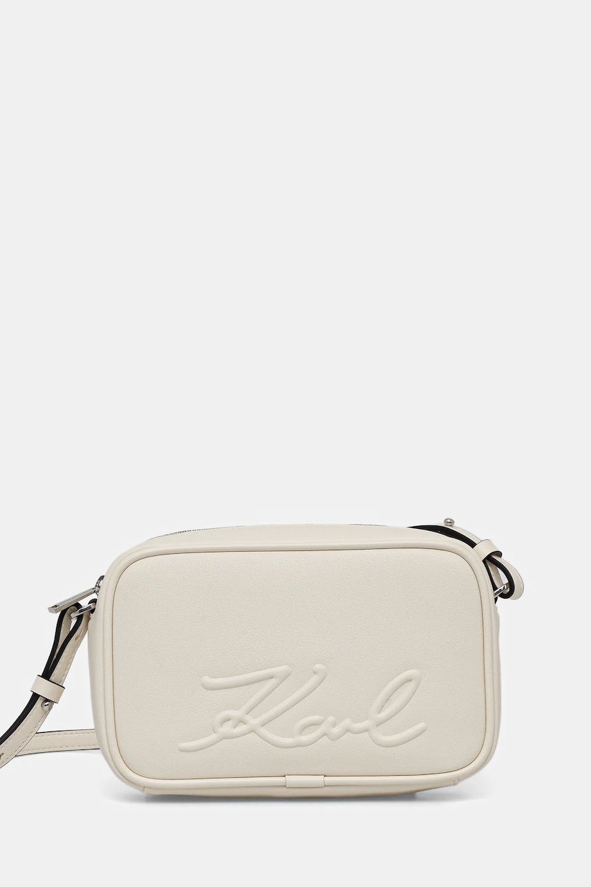 Karl Lagerfeld poșetă K/VILLE culoarea alb, B1W30069