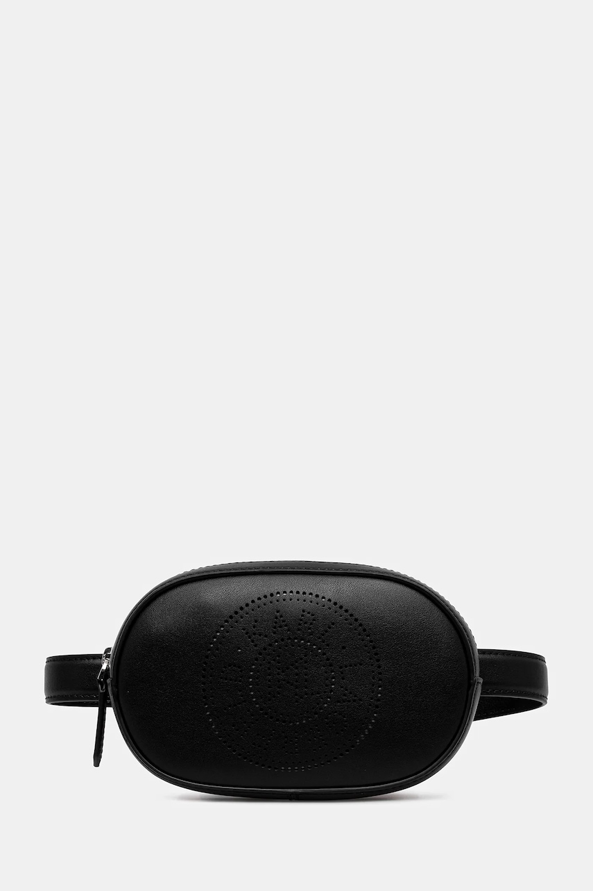 Karl Lagerfeld borsetă de piele K/CIRCLE culoarea negru, B1W30075