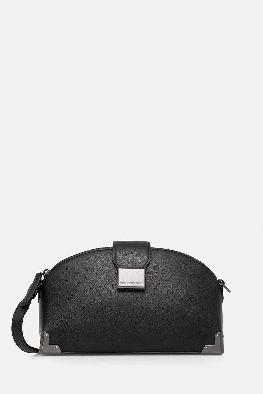 Kožená kabelka Karl Lagerfeld K/TRUNK černá barva, B1W30124