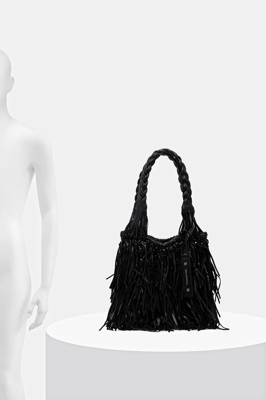 Kožená kabelka Karl Lagerfeld K/WEAVE (obrázek 6)