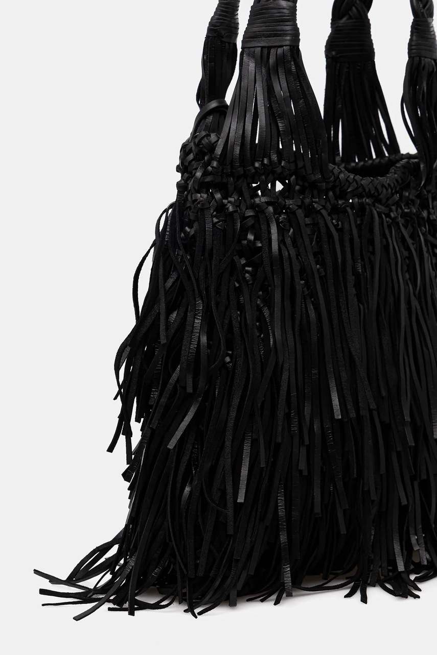 Kožená kabelka Karl Lagerfeld K/WEAVE (obrázek 4)