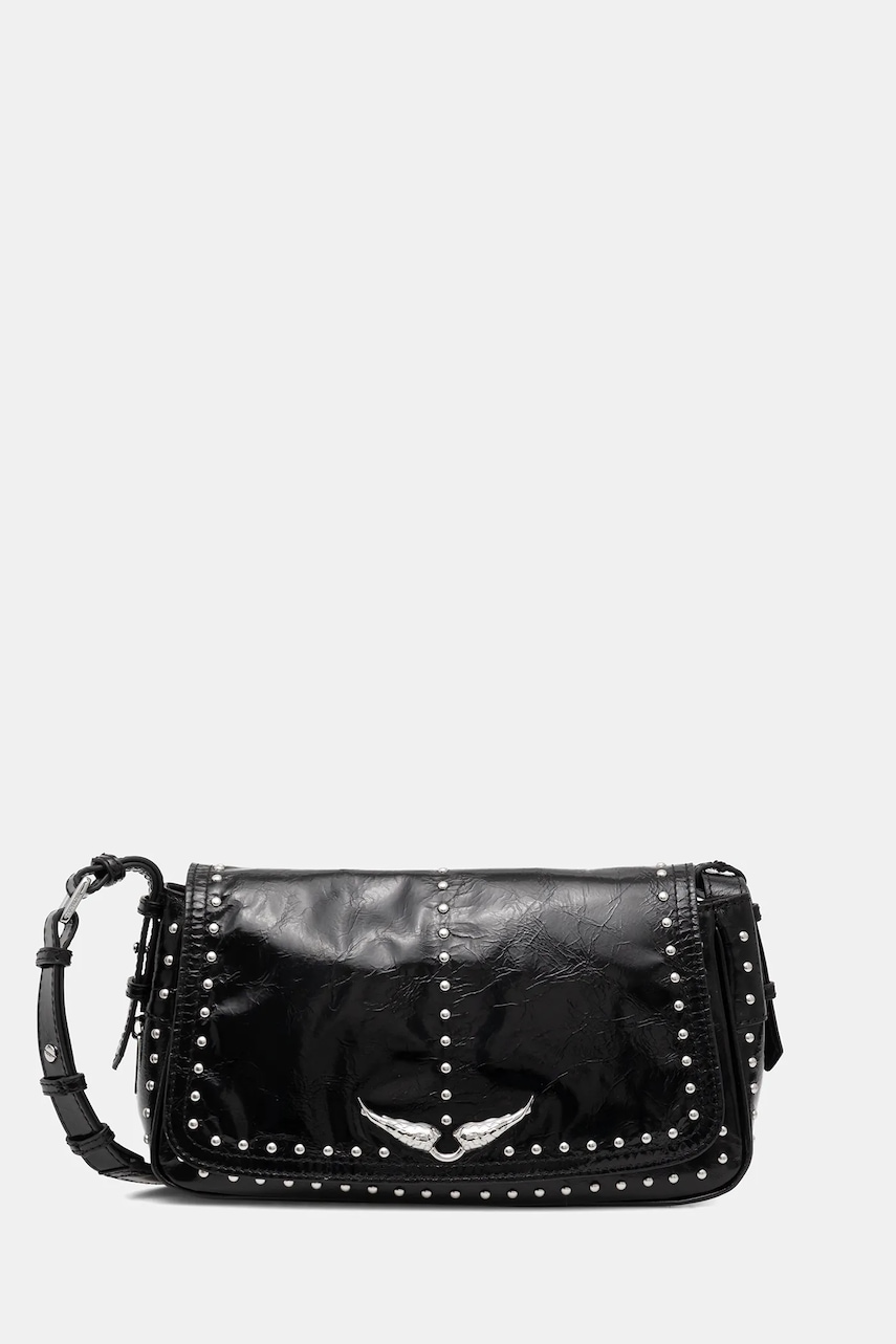 Δερμάτινη τσάντα ZADIG&VOLTAIRE LE ZOUZOU VINTAGE PATENT STUDS