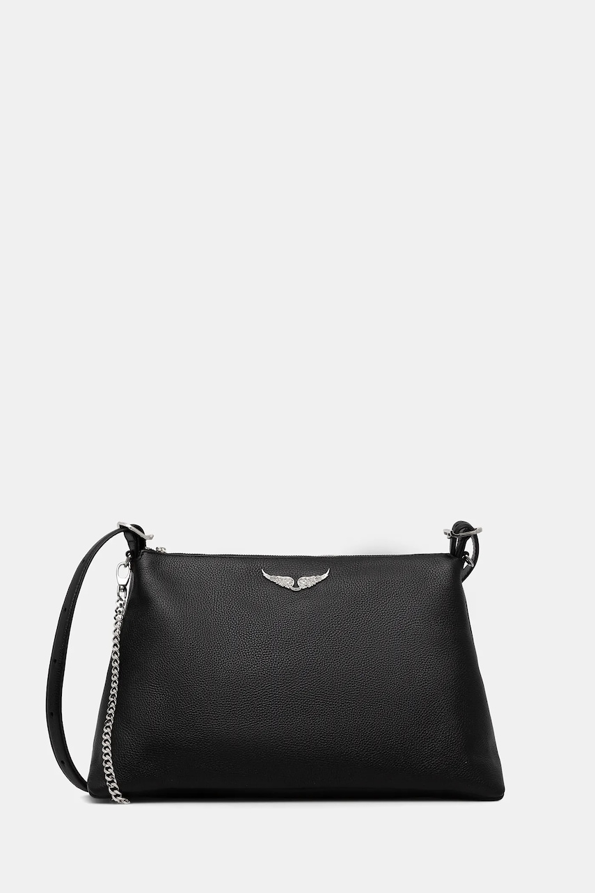 Δερμάτινη τσάντα ZADIG&VOLTAIRE JIM GRAINED LEATHER