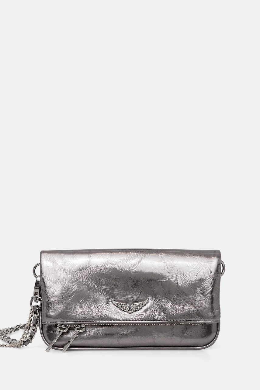 Δερμάτινη τσάντα ZADIG&VOLTAIRE ROCK NANO VINTAGE METAL
