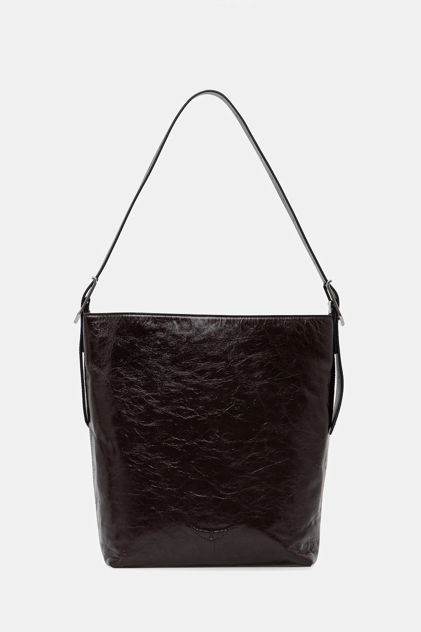 Δερμάτινη τσάντα ZADIG&VOLTAIRE JANE HOBO VINTAGE PATENT