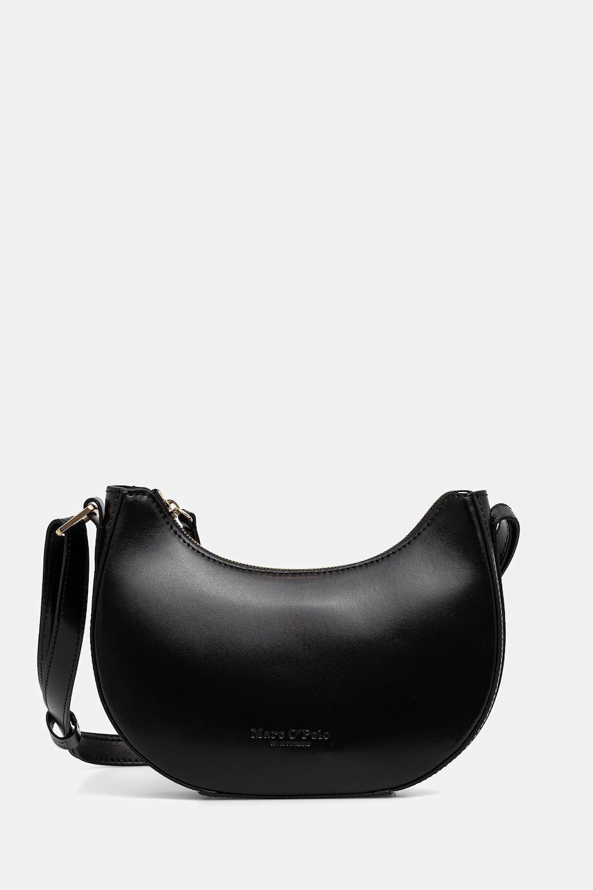 Marc O'Polo poșetă de piele culoarea negru, 5000009277