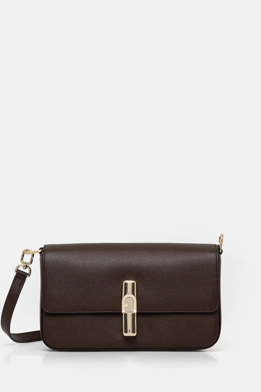 Furla poșetă de piele culoarea maro, WB01826 ARE000 4284S