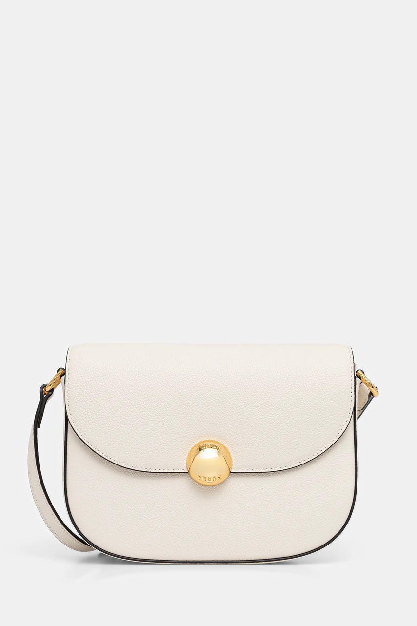 Furla poseta de piele Moonlight S culoarea bej, WB01887 BX3036 PNN00