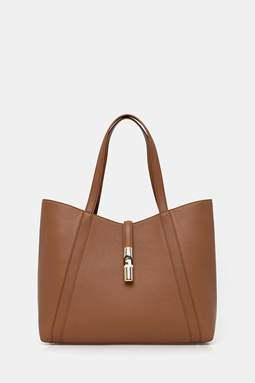 Furla poșetă de piele culoarea bej, WB01788 BX3353 RY000