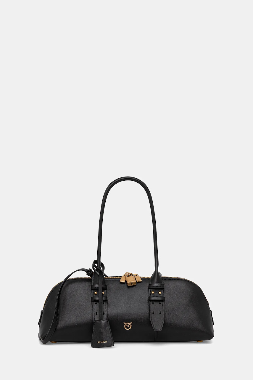 Levně Kožená kabelka Pinko Horizontal