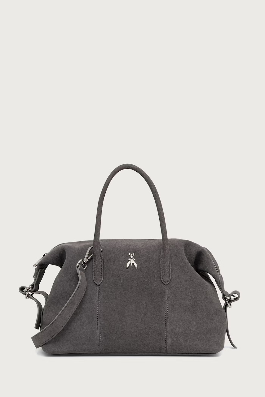 Patrizia Pepe torebka crossbody damska zamszowa
