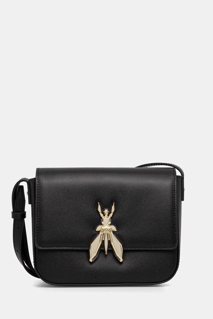 Levně Kožená kabelka Patrizia Pepe černá barva, 8B0303 L061