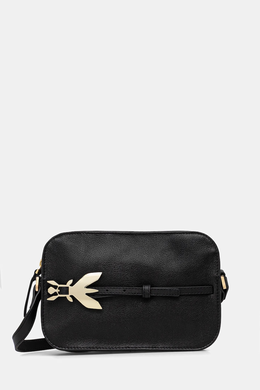 Levně Kožená kabelka Patrizia Pepe černá barva, 8B0328 L162