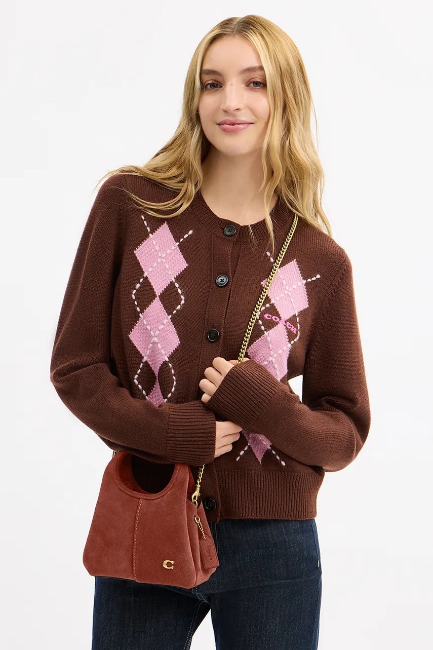 Coach crossbody kabelka dámská semišová Suede Lana Shoulder Bag 19 (obrázek 8)